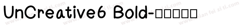 UnCreative6 Bold字体转换